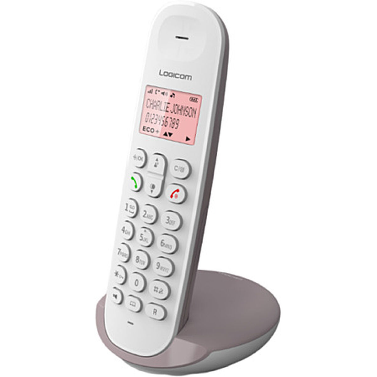 Trådlös Telefon Logicom Brun Beige-brun (taupe)