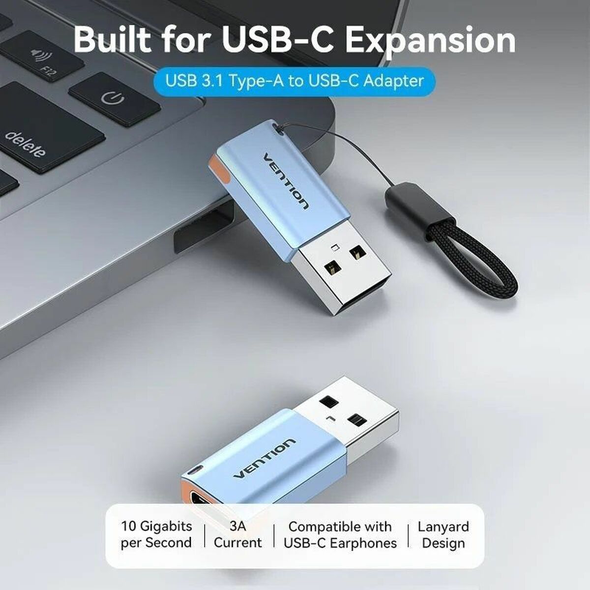 Adapter USB till USB-C Vention CUAH0 - 2