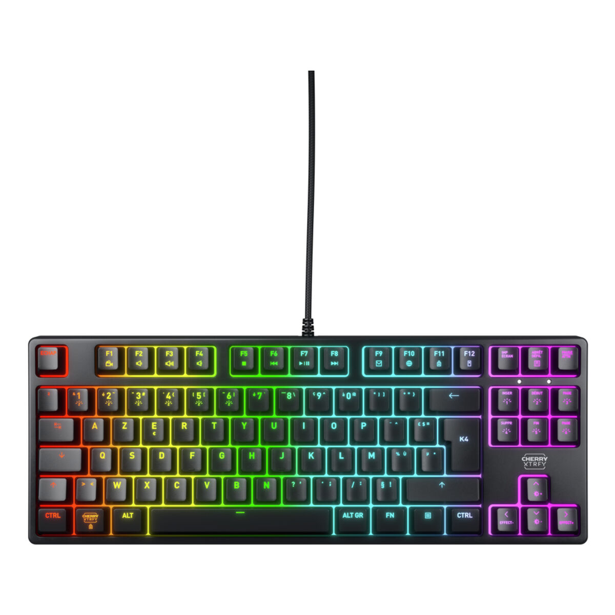 Tangentbord och Mus Cherry Svart AZERTY - 2