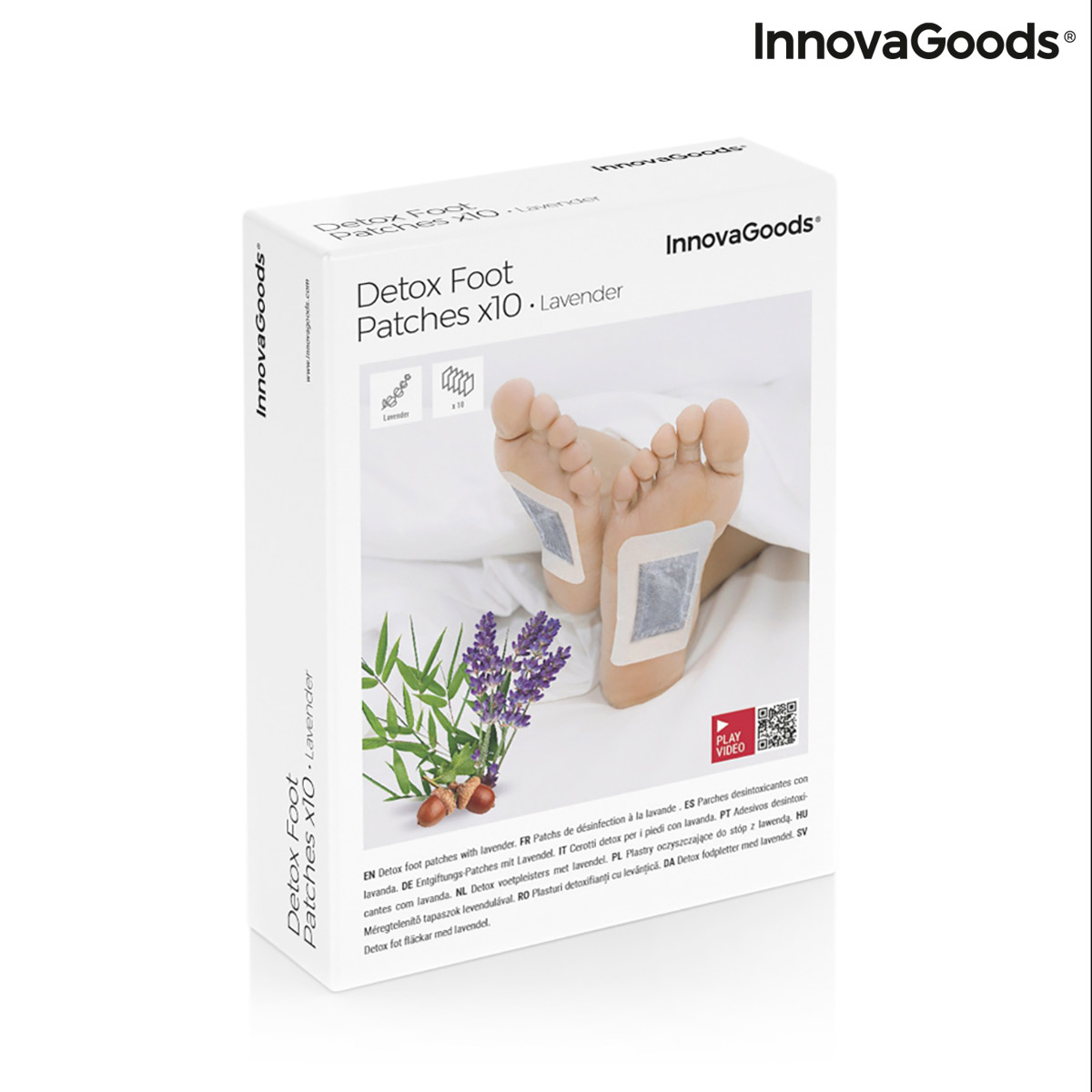 Detox fotplåster Lavender InnovaGoods 10 antal - 2