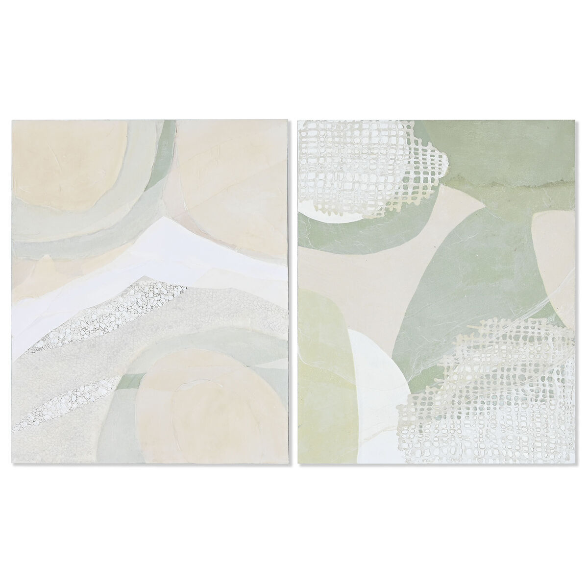 Kanvas Home ESPRIT Furu Kanvas 80 x 4 x 100 cm 80 x 3,8 x 100 cm