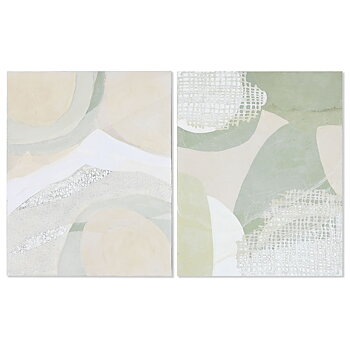 Kanvas Home ESPRIT Furu Kanvas 80 x 4 x 100 cm 80 x 3,8 x 100 cm
