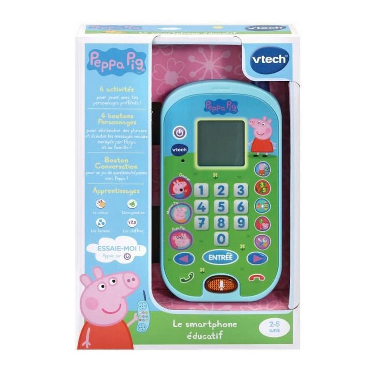 Leksakstelefon Peppa Pig Utbildningsspel FR - 2