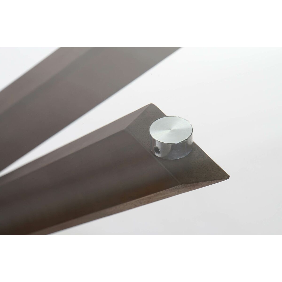 Matsalsbord DKD Home Decor Glas Brun Transparent Valnöt 120 x 120 x 76 cm - 2