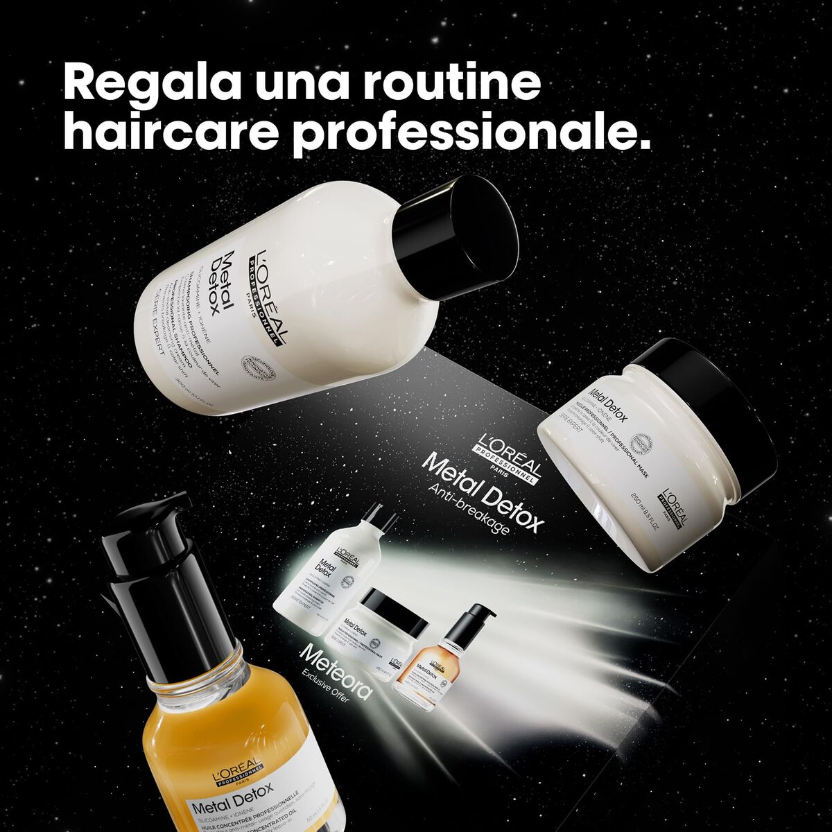 Hårstylingset L'Oreal Professionnel Paris METAL DETOX 3 Delar - 2