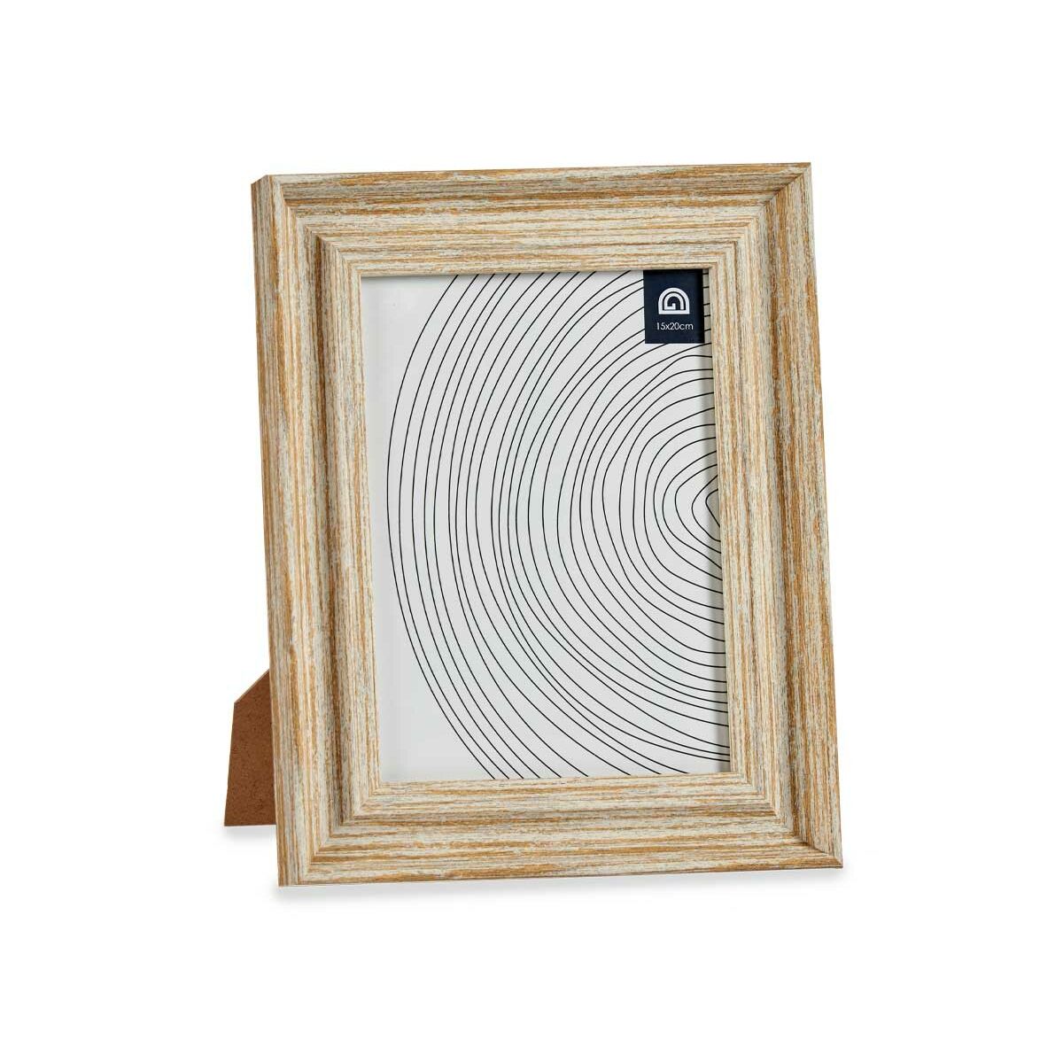 Fotoram Glas Gyllene Trä Brun Plast (21 x 2 x 26 cm) (6 antal) - 2