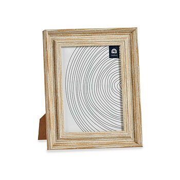 Fotoram Glas Gyllene Trä Brun Plast (21 x 2 x 26 cm) (6 antal)