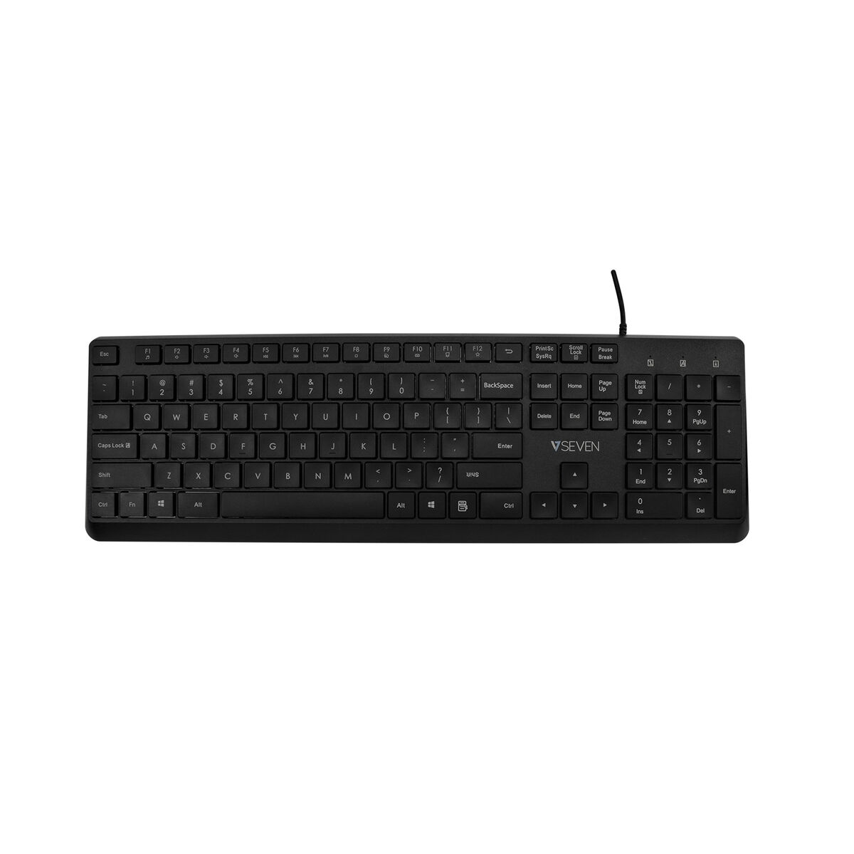 Tangentbord och Mus V7 KU350US Svart Qwerty US - 2