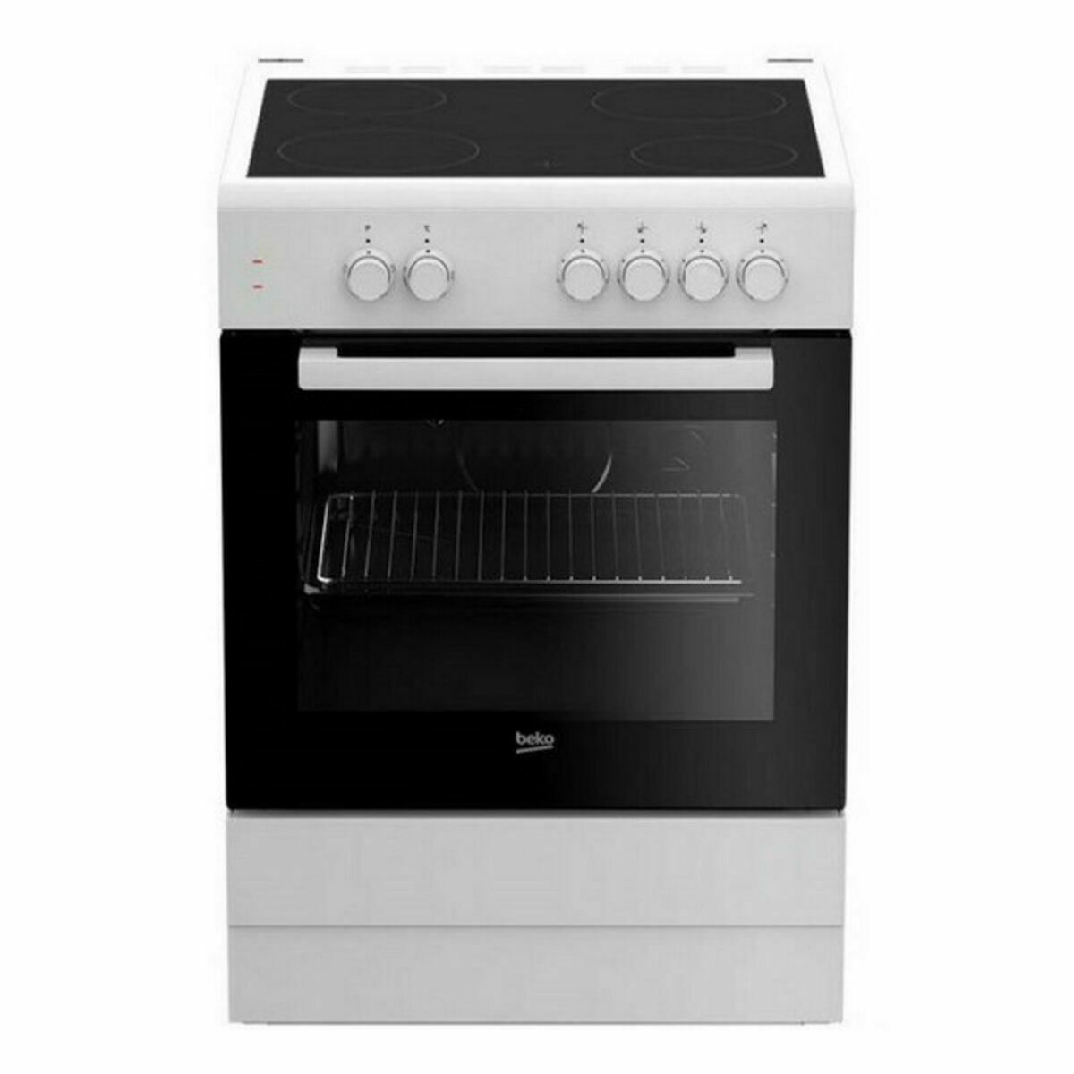 Spis med ugn och keramisk platta BEKO Vit (Renoverade C)