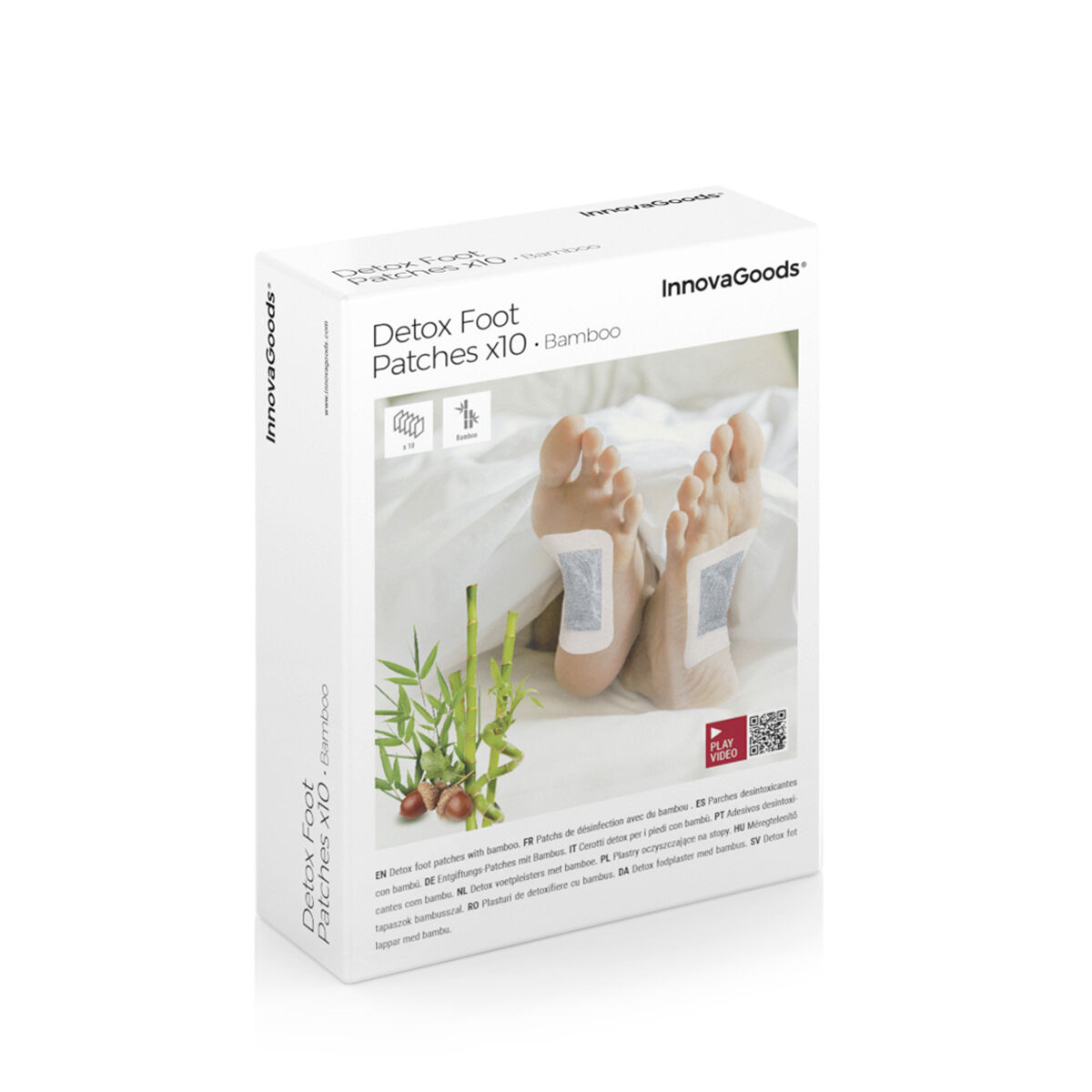 Detox fotplåster Bamboo InnovaGoods 10 antal - 9
