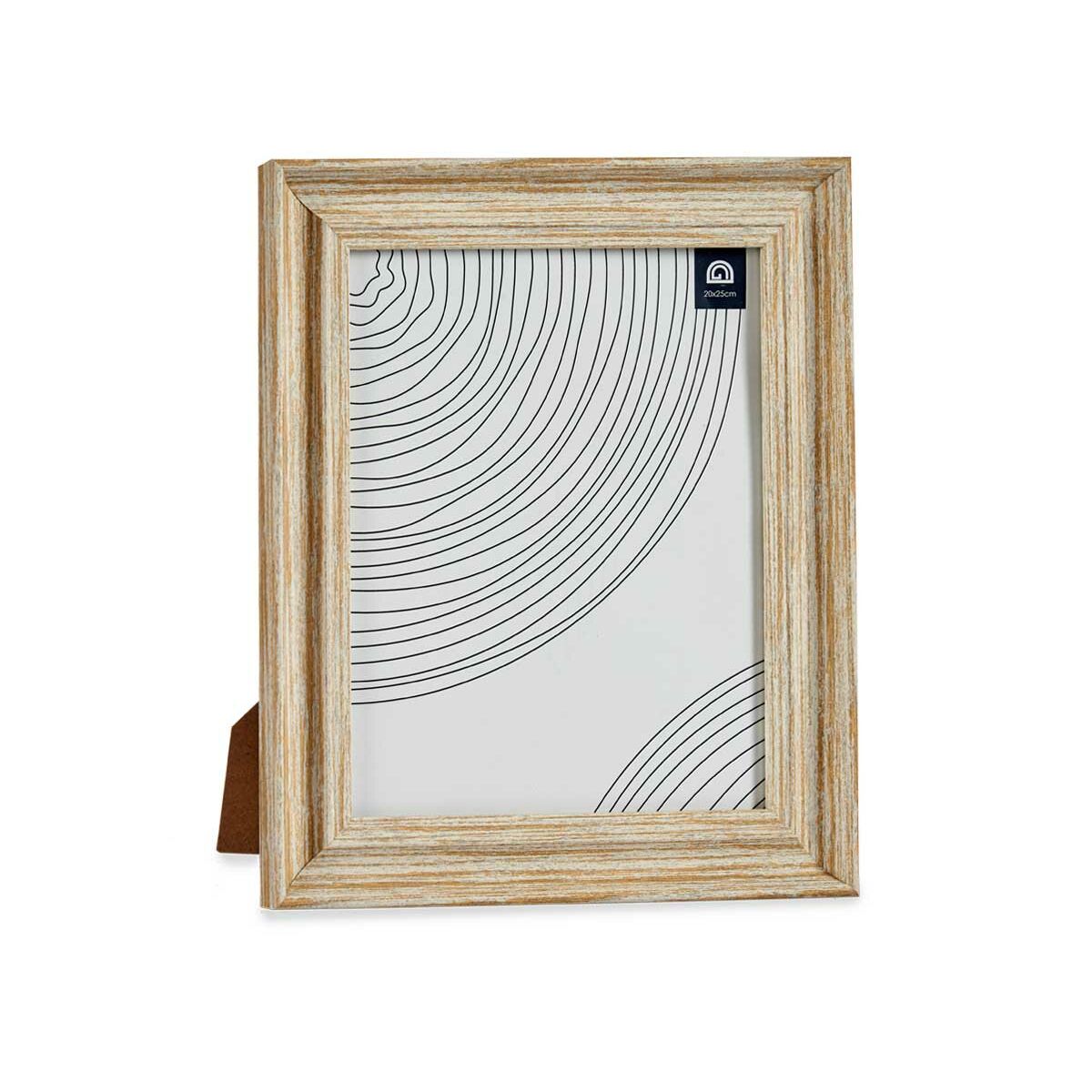 Fotoram Gift Decor Brun Gyllene Trä Glas Plast (6 antal) - 2