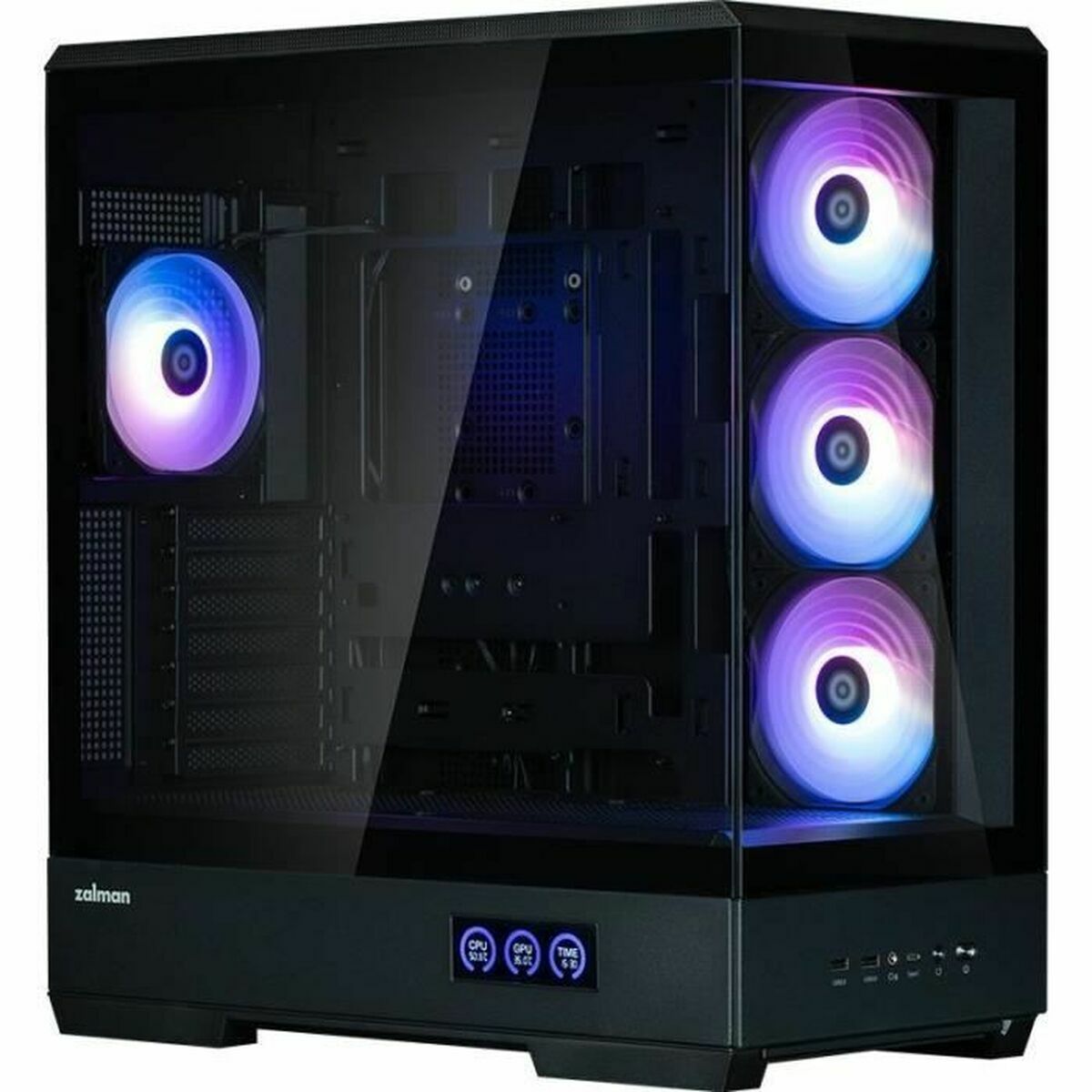 ATX Semitorn Zalman P50 DS BLACK Svart