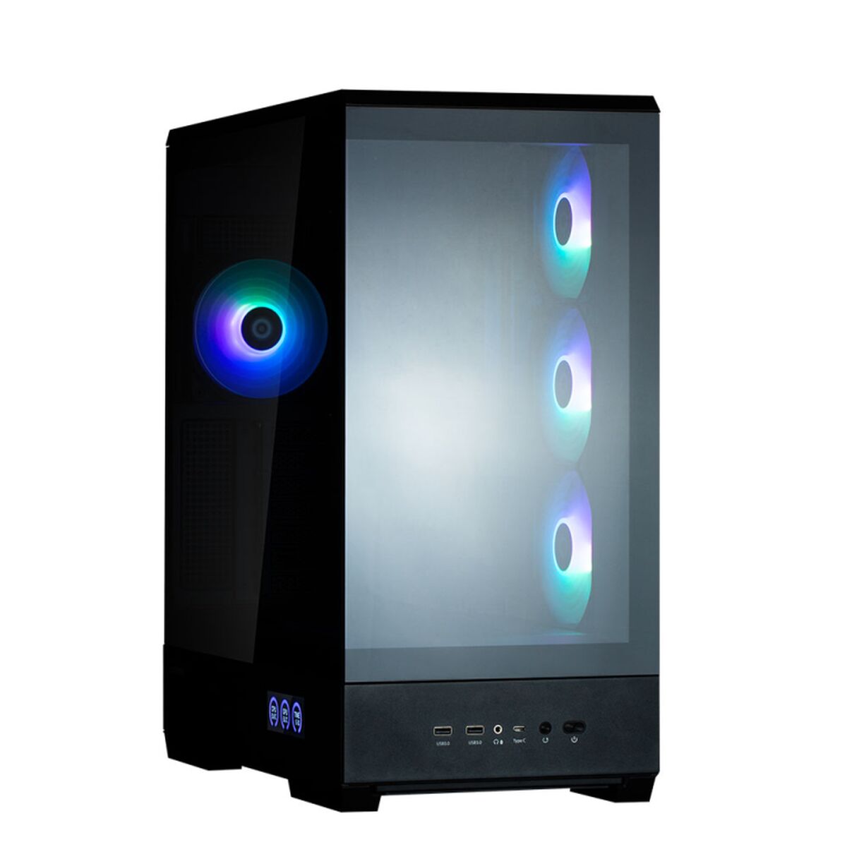 ATX Semitorn Zalman P50 DS BLACK Svart - 2