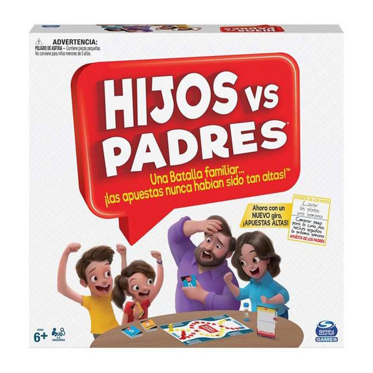Sällskapsspel Spin Master Hijos vs Padres 206 Delar 26,99 x 26,99 x 5,4 cm - 9