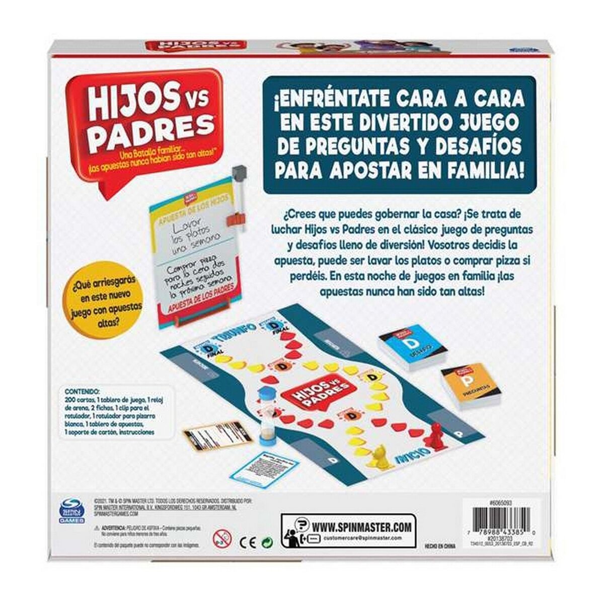 Sällskapsspel Spin Master Hijos vs Padres 206 Delar 26,99 x 26,99 x 5,4 cm - 18