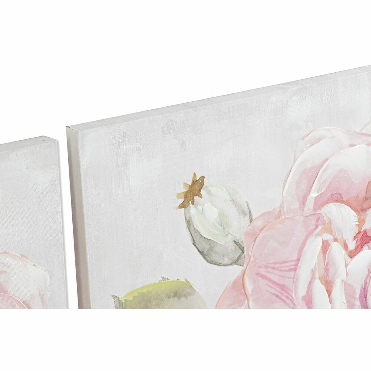 Tavla DKD Home Decor 120 x 3 x 60 cm Virágok Shabby Chic (2 antal) - 5