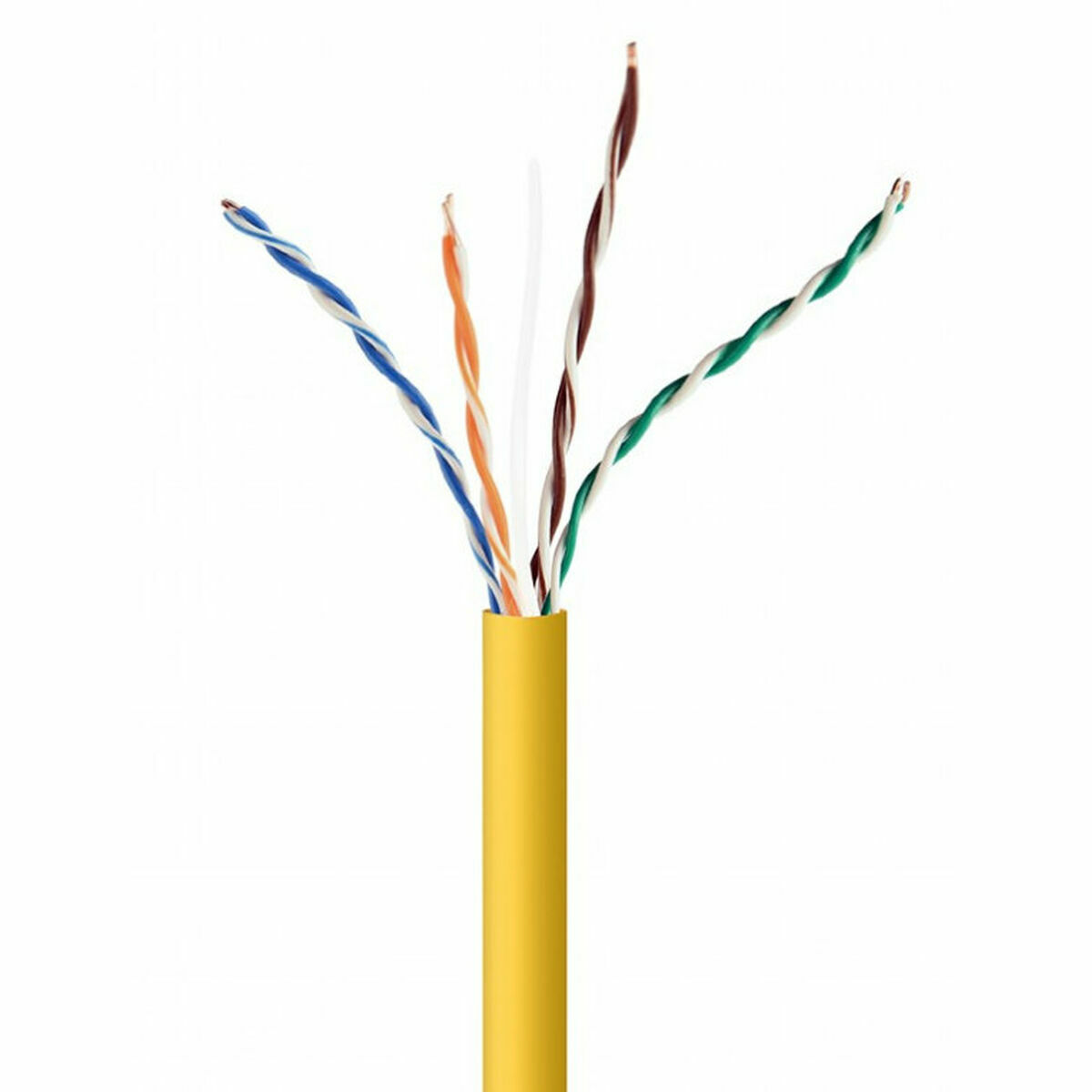 Nätkabel FTP Styv Kategori 5e GEMBIRD UPC-5004E-SOL-Y Gul 305 m