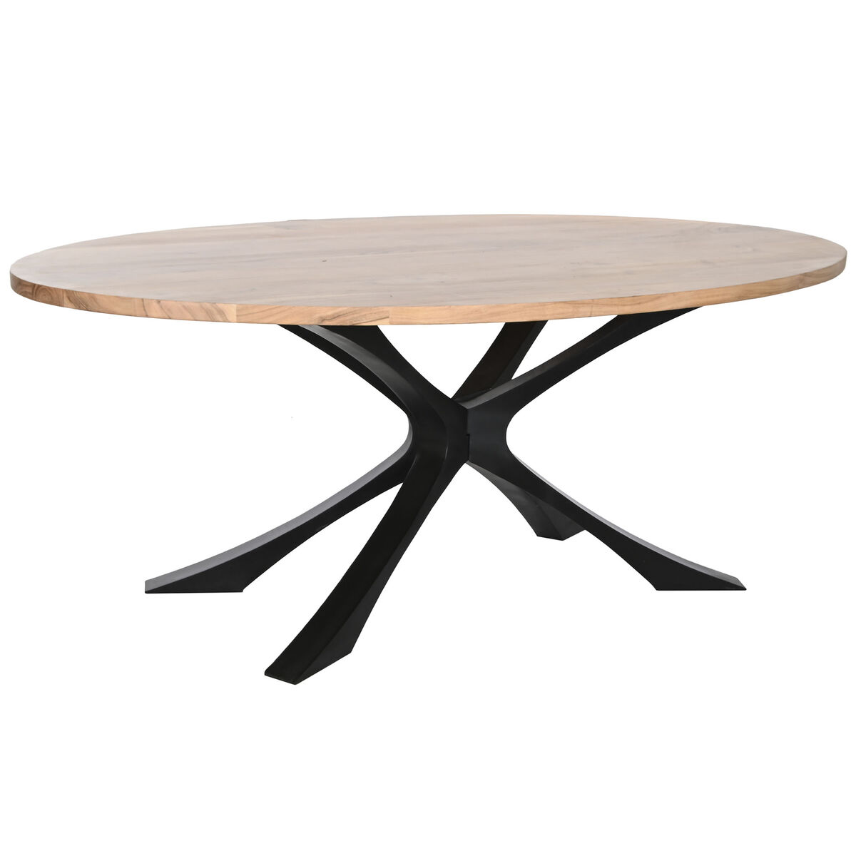 Matsalsbord DKD Home Decor Metall Akaciaträ 200 x 110 x 76 cm