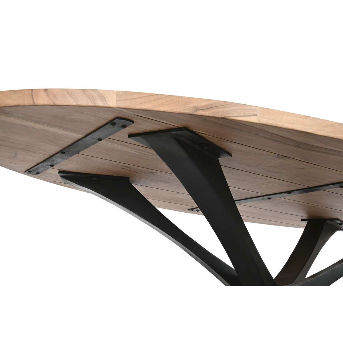 Matsalsbord DKD Home Decor Metall Akaciaträ 200 x 110 x 76 cm - 4