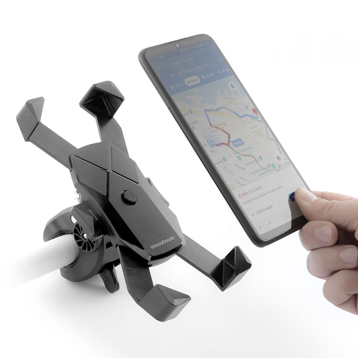 Automatisk smartphone hållare Moycle InnovaGoods Svart (Renoverade B) - 6