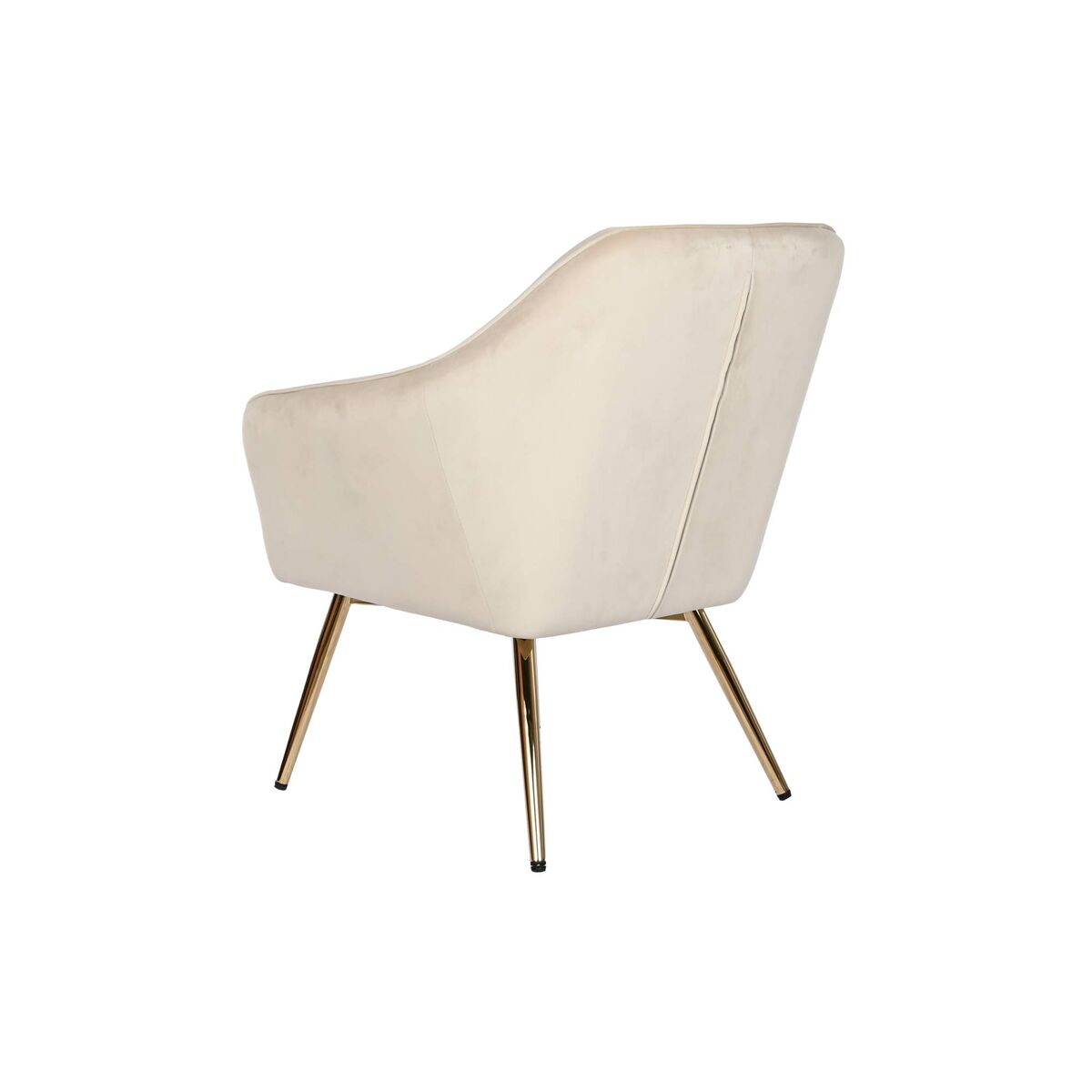 Fåtölj DKD Home Decor Kräm Gyllene Metall 74 x 74 x 90 cm - 6