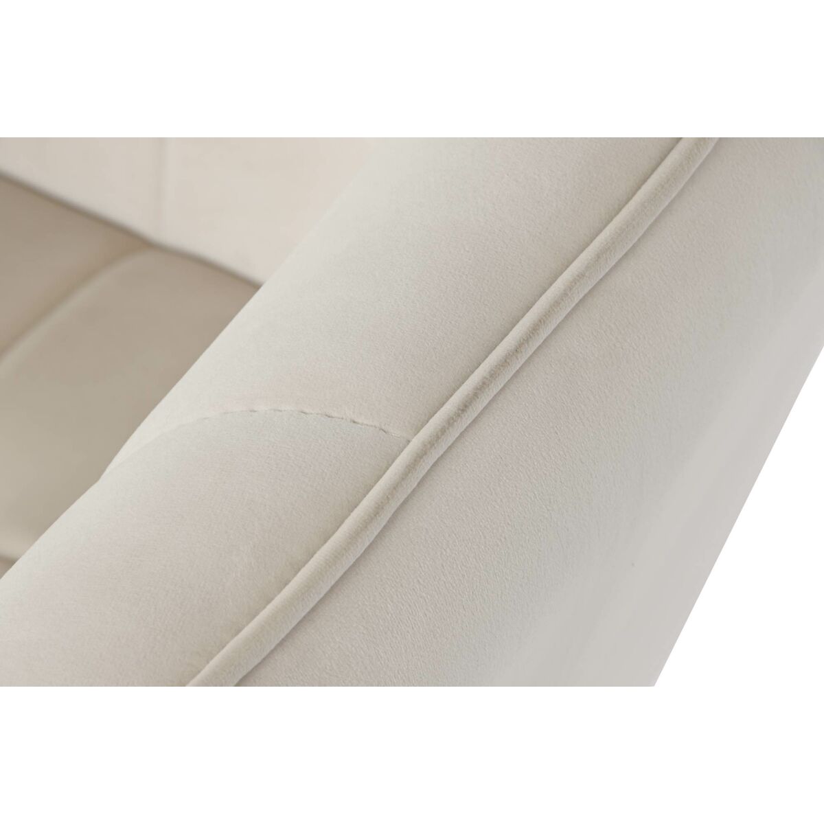 Fåtölj DKD Home Decor Kräm Gyllene Metall 74 x 74 x 90 cm - 3