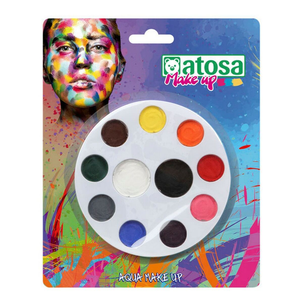 Ansiktsfärg Multicolour Palett Vattenbaserat bläck - 6