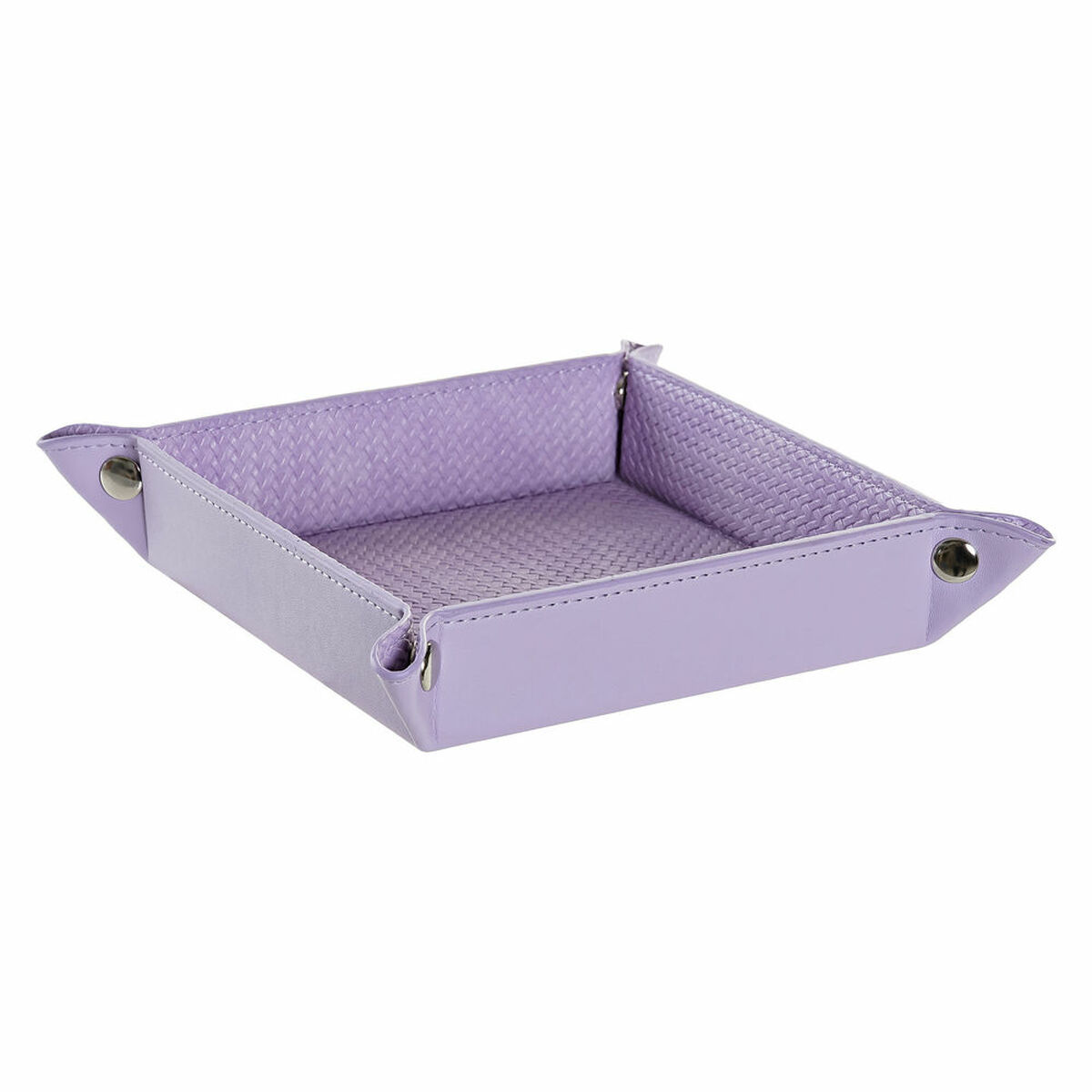 Betjäningsbricka DKD Home Decor Lila Romantisk 20 x 20 x 4 cm - 4