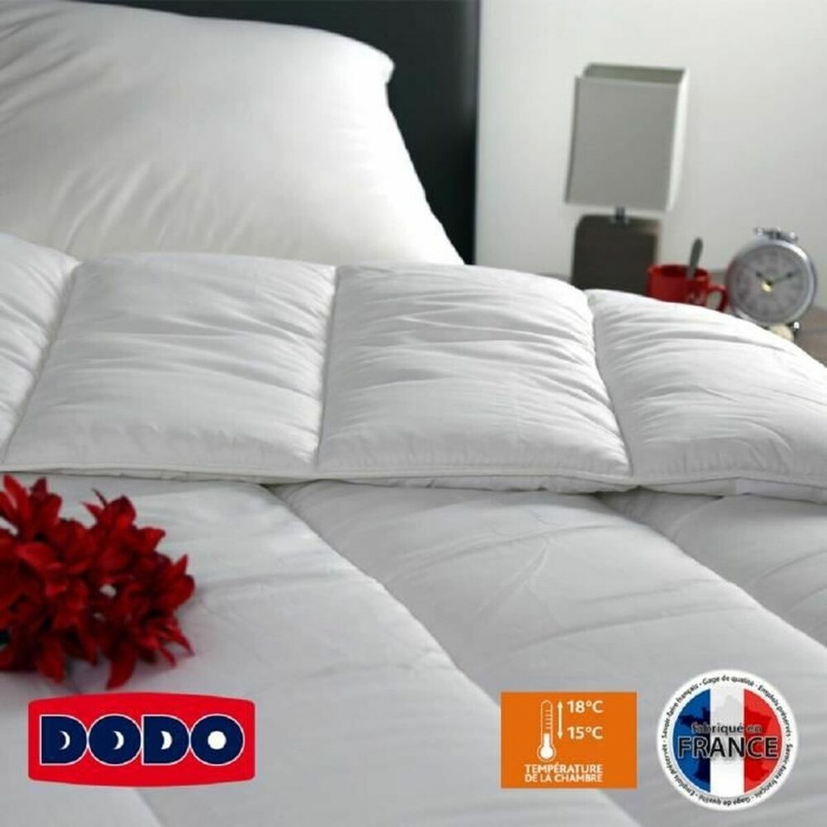 Täcke DODO Vancouver Vit 400 g /m² 200 x 200 cm - 6