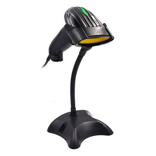 Sträckkodsläsare med hållare Ewent EW3400 LED USB - 2