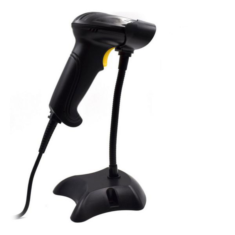 Sträckkodsläsare med hållare Ewent EW3400 LED USB - 5