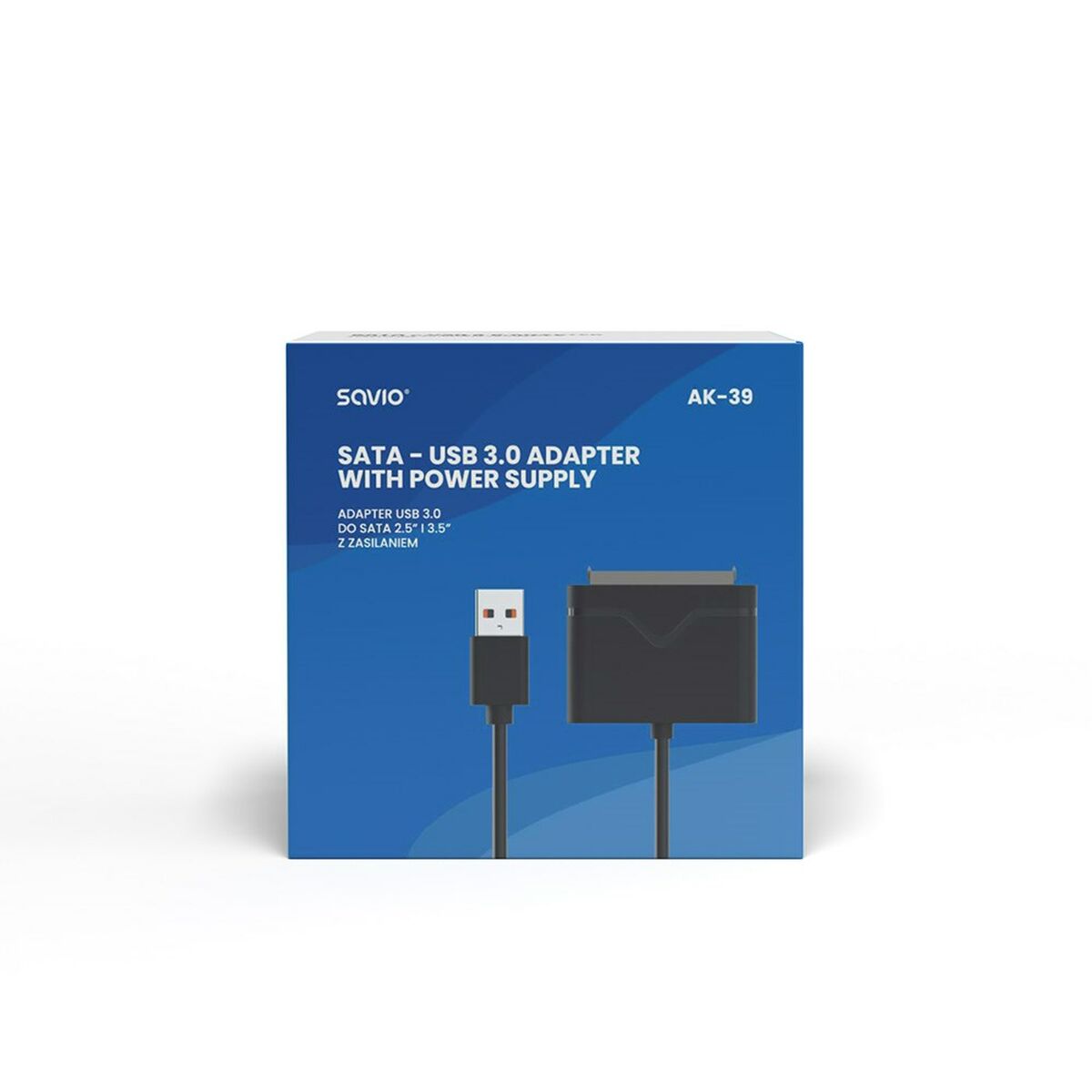 USB-kabel SATA III Savio AK-39 Svart 50 cm - 4