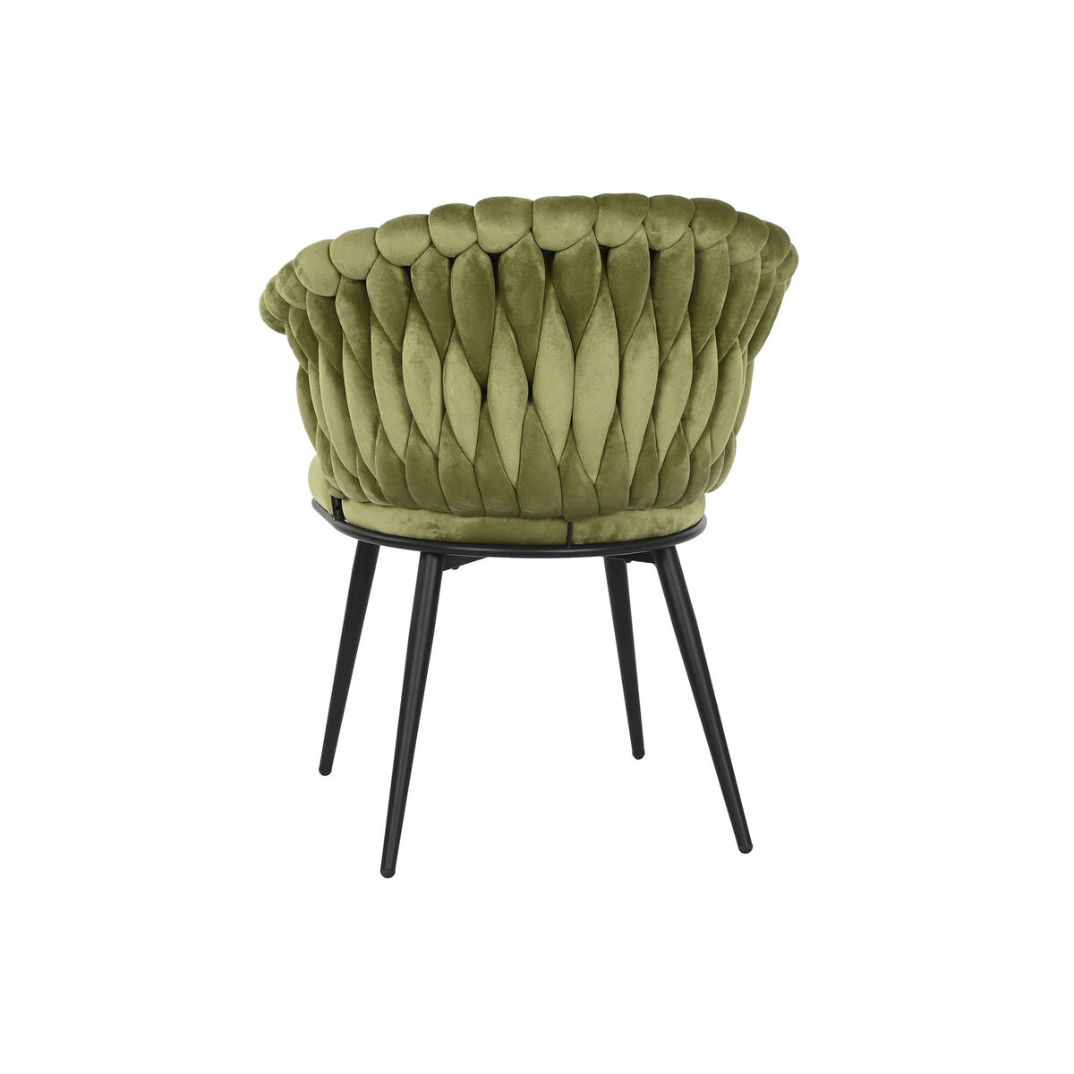Stol DKD Home Decor Svart Grön Polyester Sammet Metall 66 x 60 x 84 cm - 5