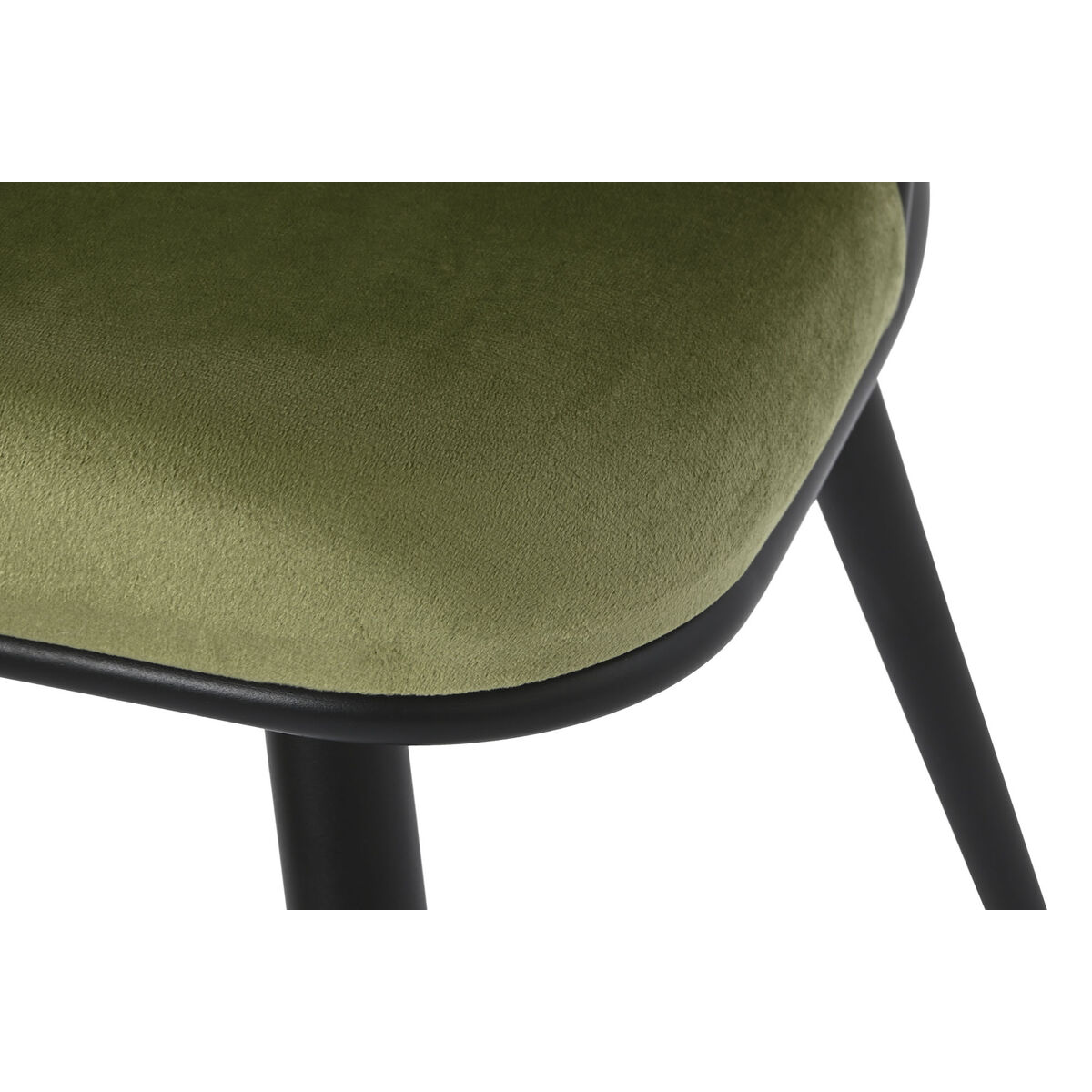 Stol DKD Home Decor Svart Grön Polyester Sammet Metall 66 x 60 x 84 cm - 3