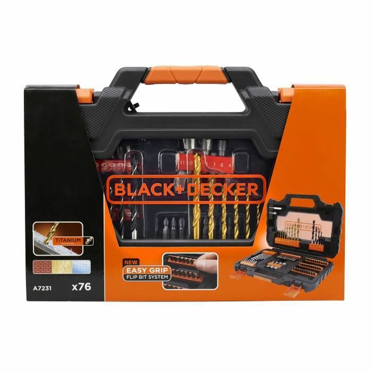 Drill bits and tits set Black & Decker A7231 76 Delar - 3