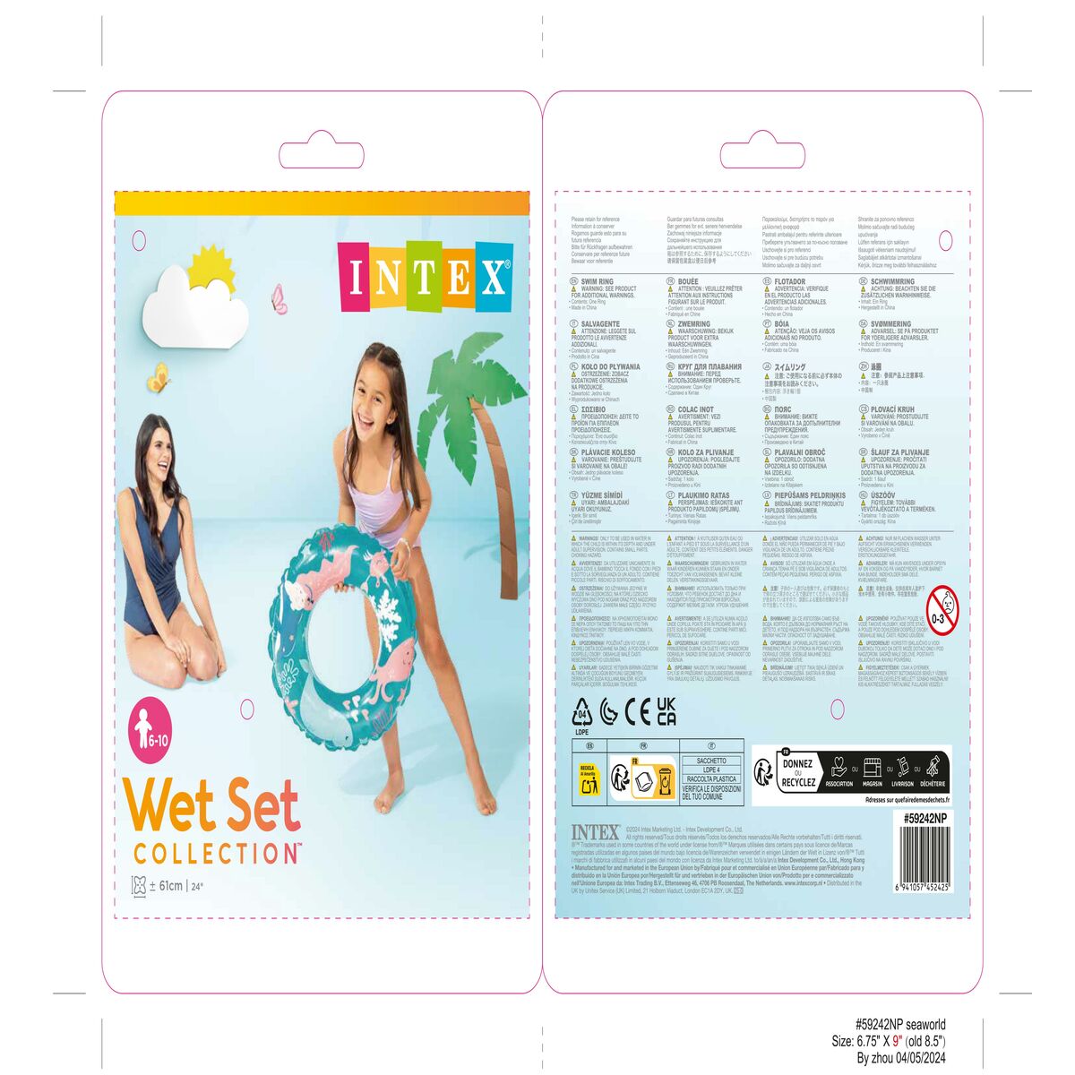Badring Donut Intex Ø 61 cm (36 antal) - 13
