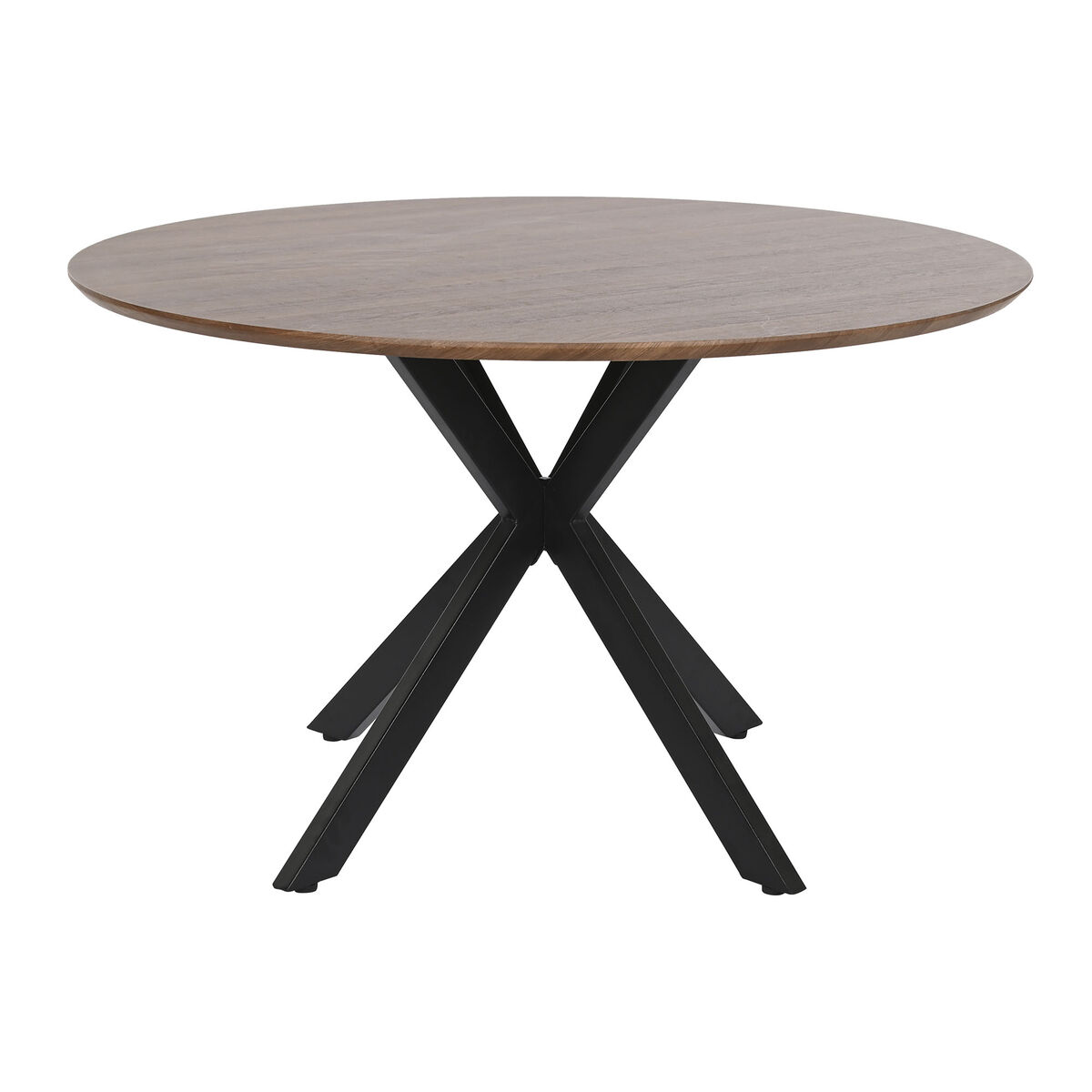 Matsalsbord Home ESPRIT Brun Svart Järn Trä MDF 120 x 120 x 75 cm - 6