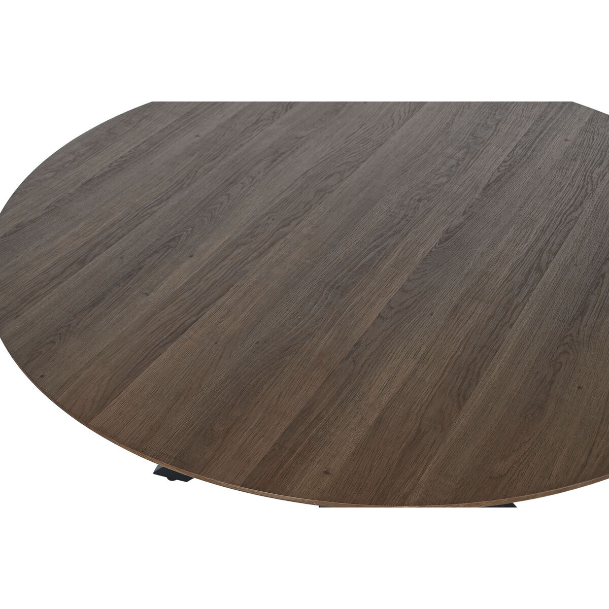 Matsalsbord Home ESPRIT Brun Svart Järn Trä MDF 120 x 120 x 75 cm - 2
