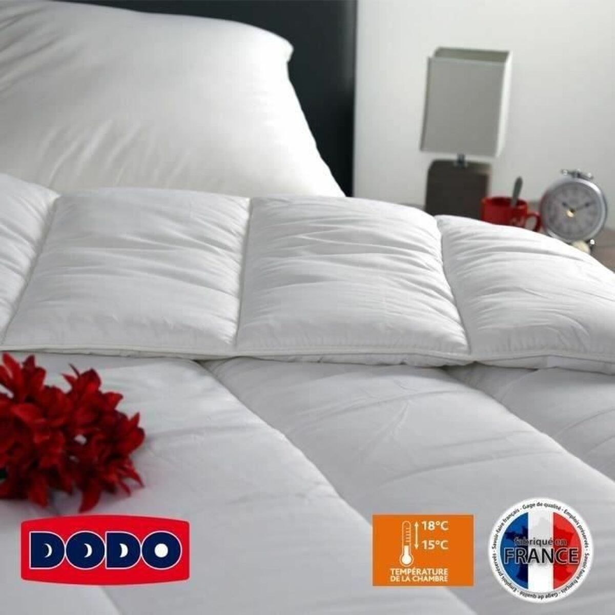 Täcke DODO Vancouver Vit 400 g /m² 220 x 240 cm - 4