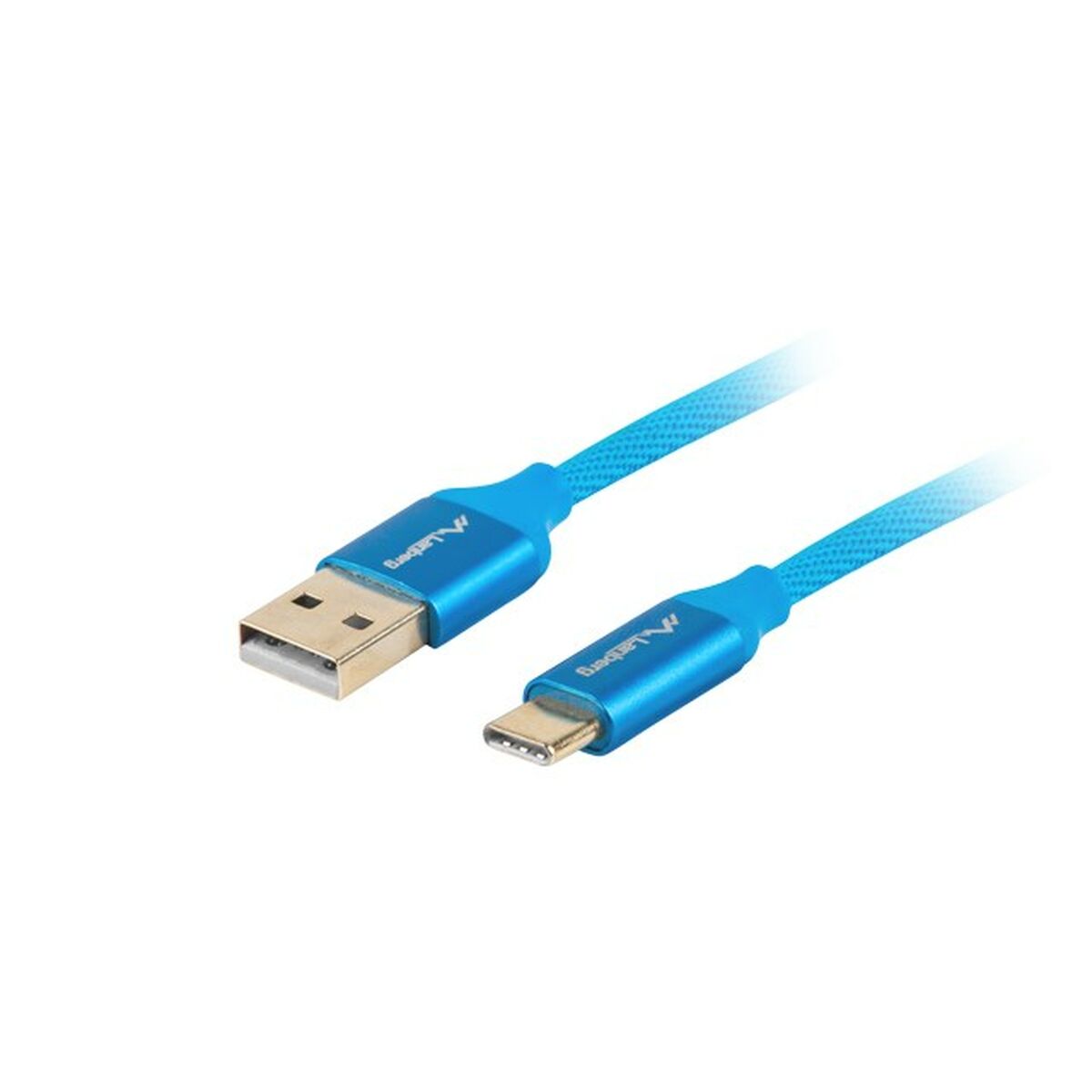 USB A till USB-C Kabel Lanberg CA-USBO-22CU-0018-BL Blå 1,8 m Quick Charge 3.0 (1 antal) - 2