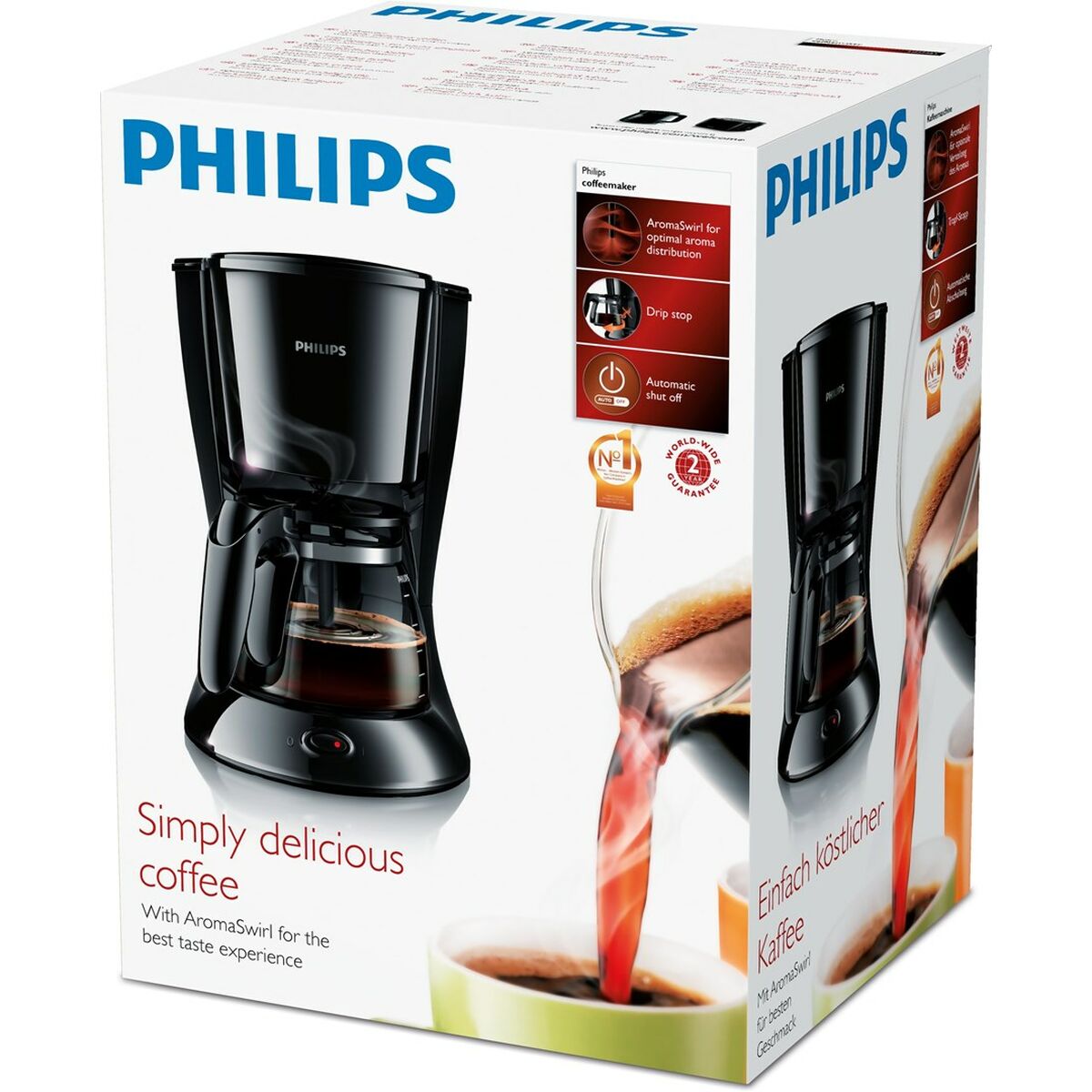 Superautomatisk kaffebryggare Philips HD7461/20 Svart 1000 W 1,2 L - 2