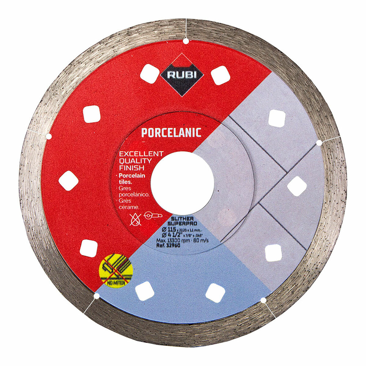 Diamantskärskiva Rubi slither superpro Ø 115 mm