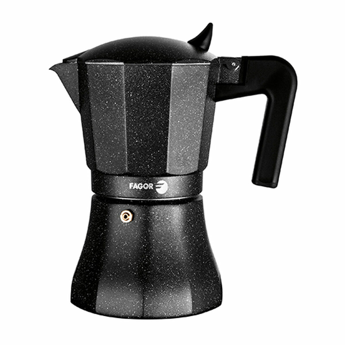 Italiensk Kaffepanna Fagor TIRAMISU 12 Svart Aluminium 12 Csészék