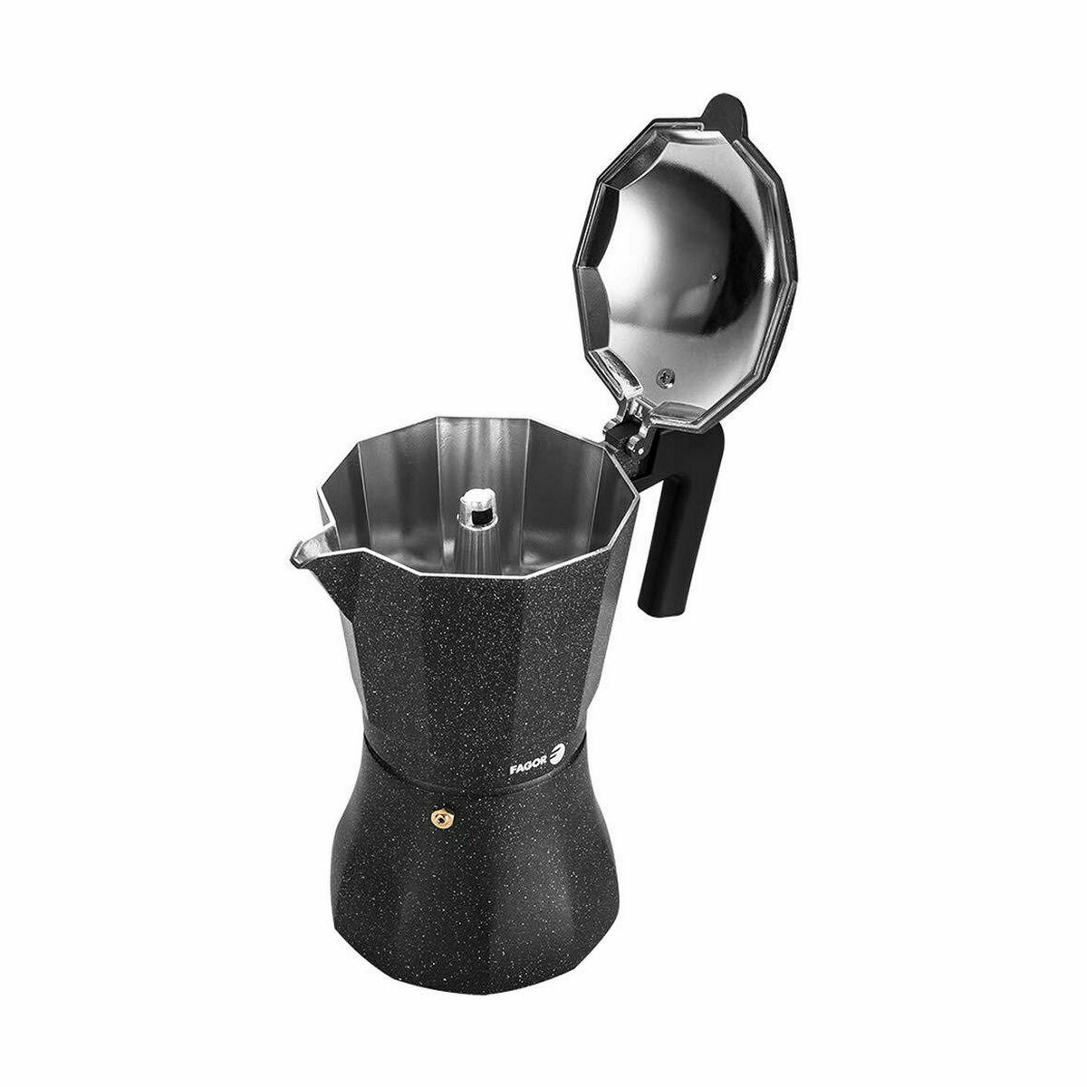 Italiensk Kaffepanna Fagor TIRAMISU 12 Svart Aluminium 12 Csészék - 2