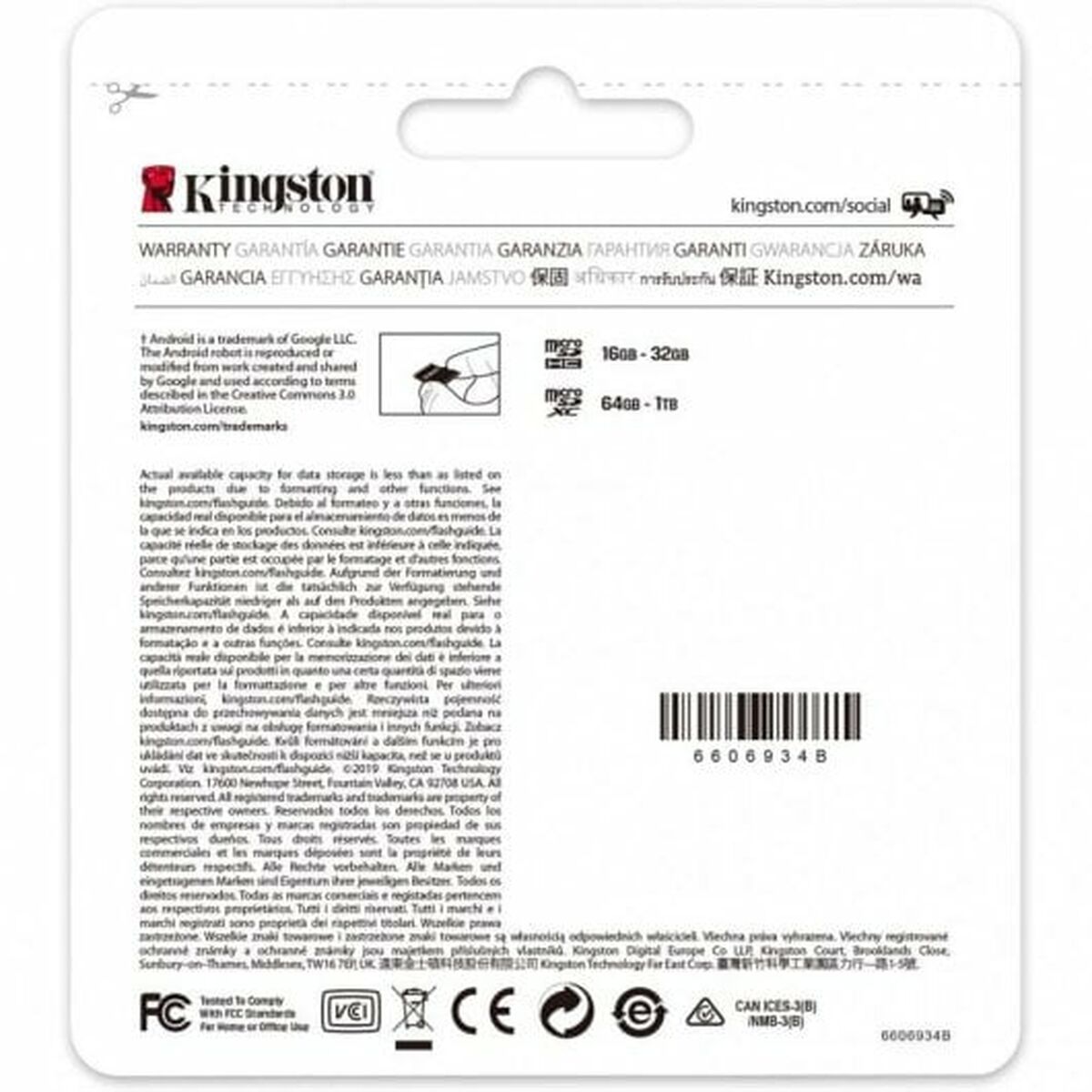 Micro-SD Minneskort med Adapter Kingston Canvas Select Plus 128 GB - 4