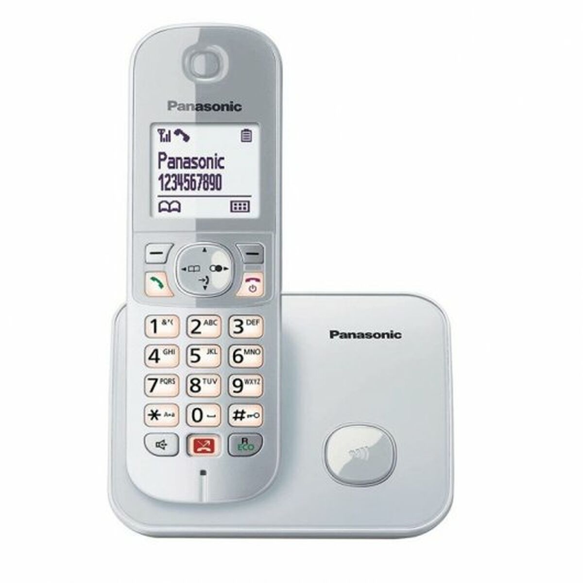 Trådlös Telefon Panasonic KXTG6851SPS 1,8" LCD Silvrig