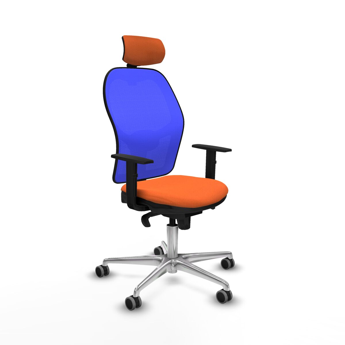 Kontorsstol med nackstöd Piqueras y Crespo 1D086G2 Orange