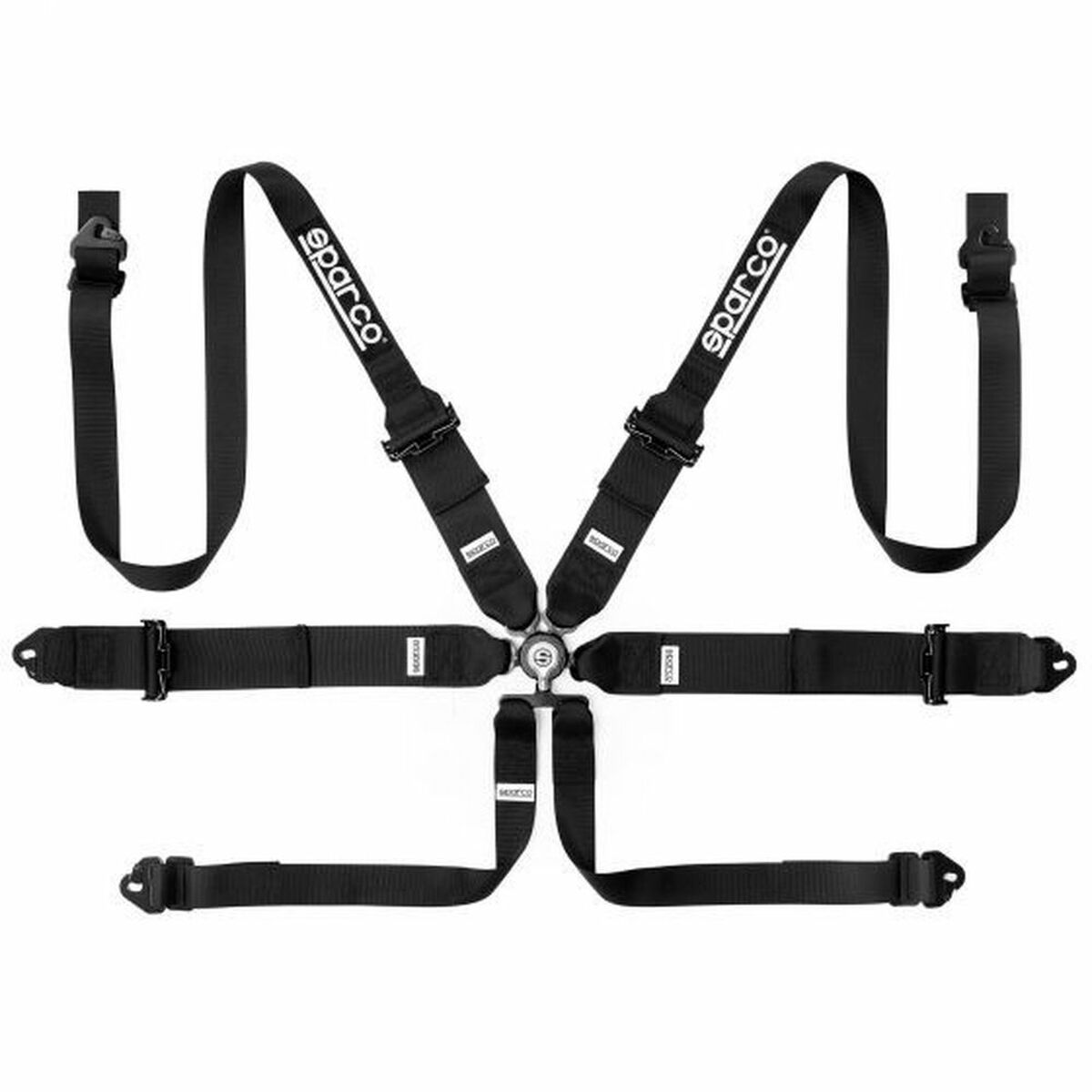 Harness with 6 fastening points Sparco Svart - 2