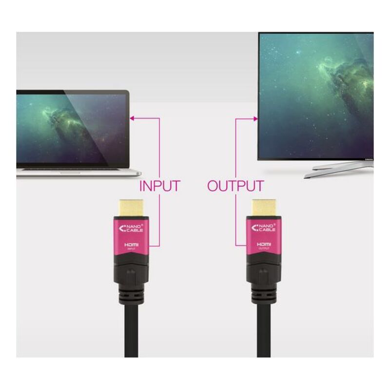 Kabel HDMI NANOCABLE 10.15.3725 4K HDR 25 m Svart - 2