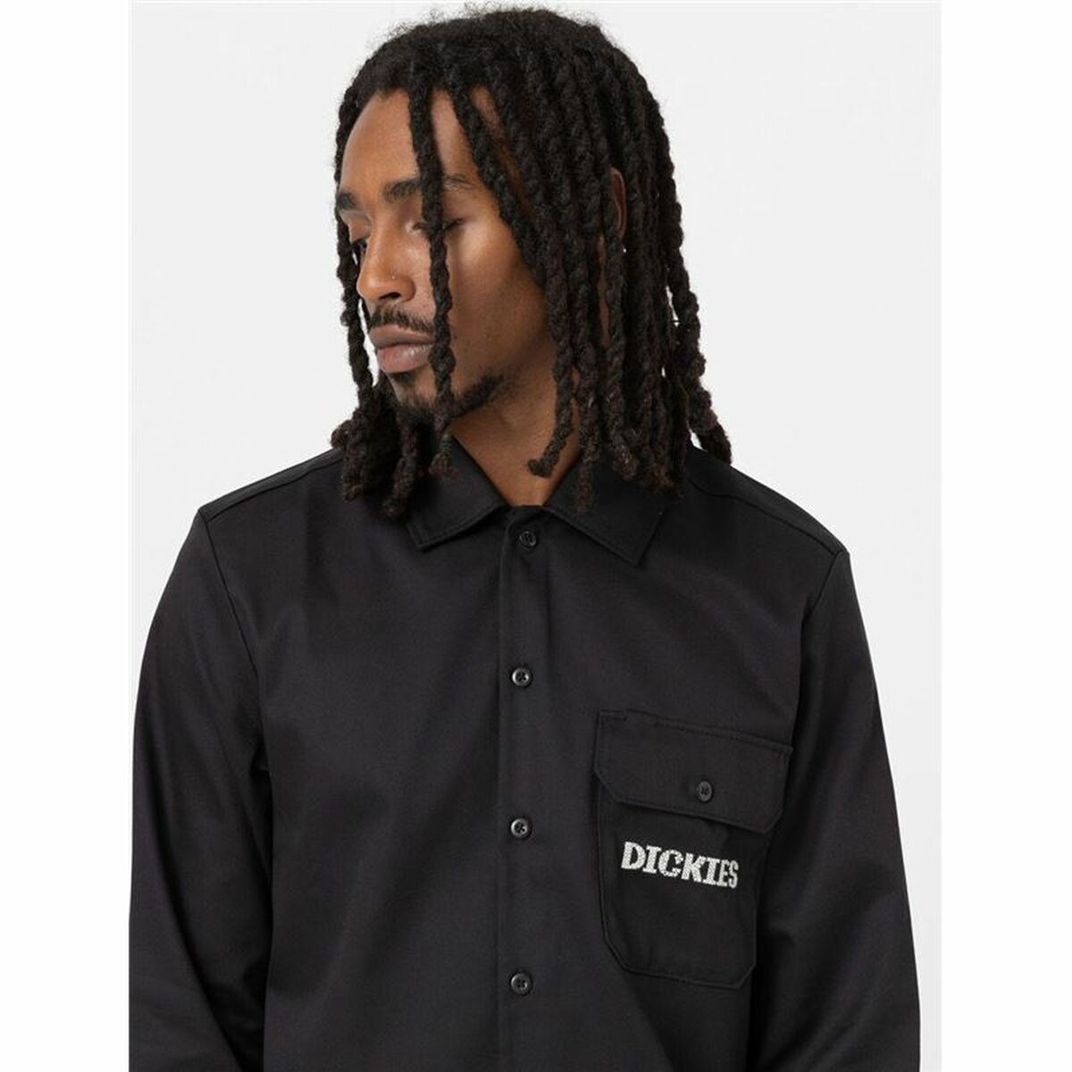 Skjorta med lång ärm Herr Dickies Wichita Svart - 14